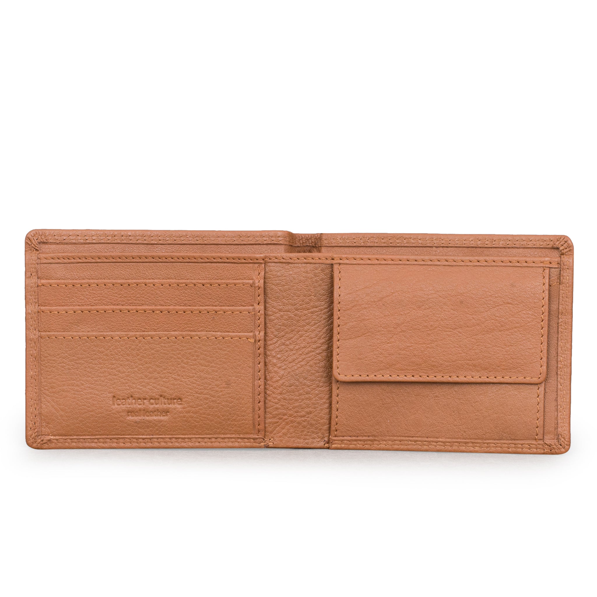 Leather Culture - MW002 Jack Bi-Fold Leather wallet - Tan