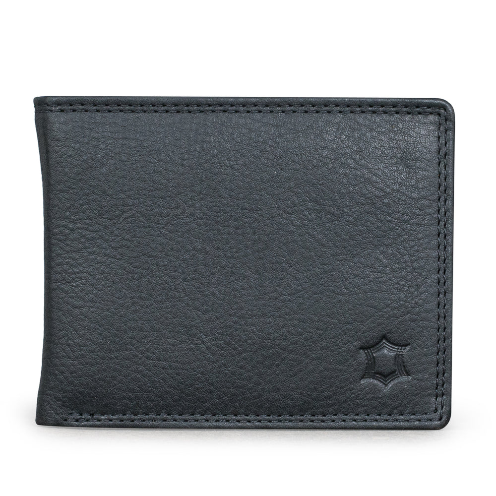 Leather Culture - MW001 Brave Tripple Fold Leather Mens Wallet - Black