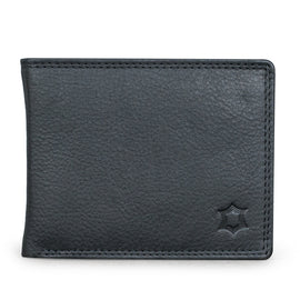 Leather Culture - MW001 BRAVE Tripple Fold Leather mens wallet - Black