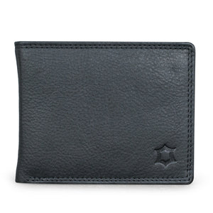 Leather Culture - MW001 Brave Tripple Fold Leather Mens Wallet - Black