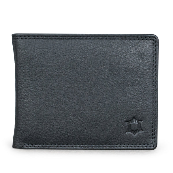 Leather Culture - MW001 Brave Tripple Fold Leather Mens Wallet - Black
