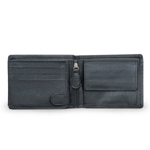 Leather Culture - MW001 Brave Tripple Fold Leather Mens Wallet - Black