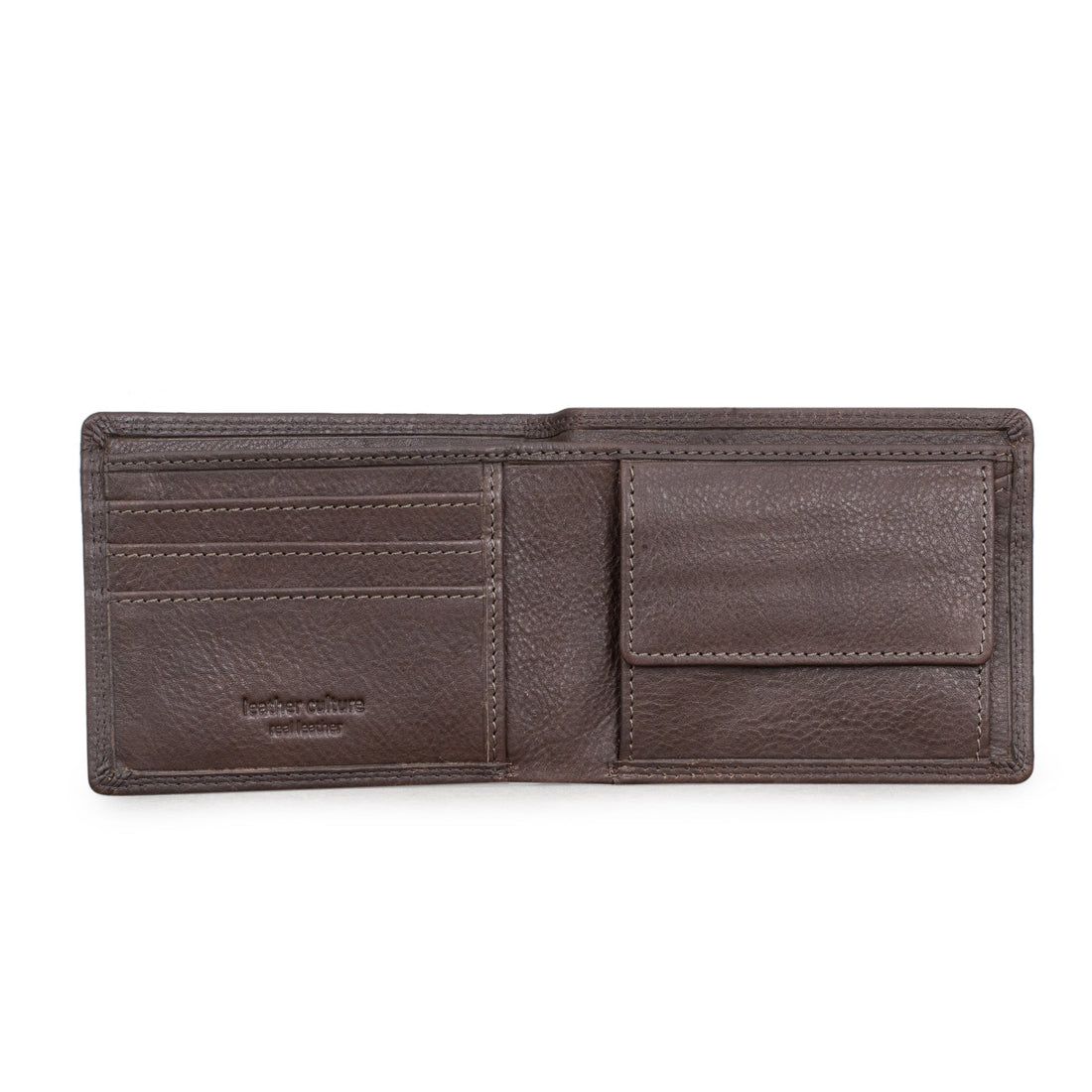 Leather Culture - MW002 Jack Bi-Fold Leather Wallet - Brown