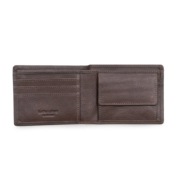 Leather Culture - MW002 Jack Bi-Fold Leather Wallet - Brown