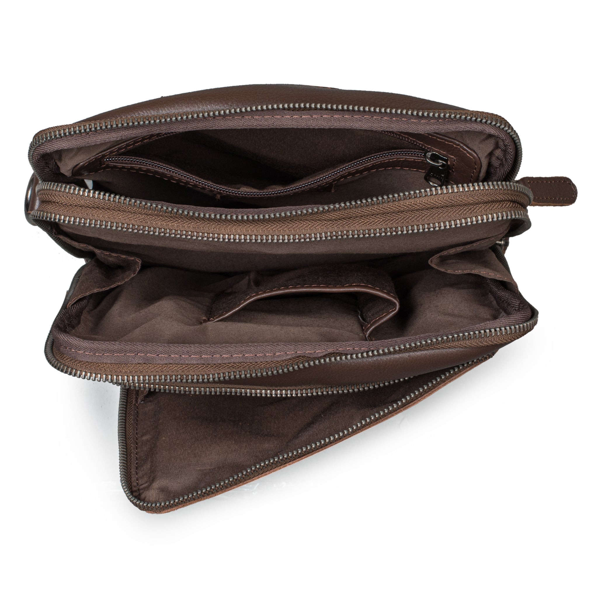 Leather Culture - 22-105 Jeffy Leather tablet side bag - Espresso