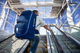 Caribee- Adventure 70L Duffle w Backpack straps - RPET Blue - 0