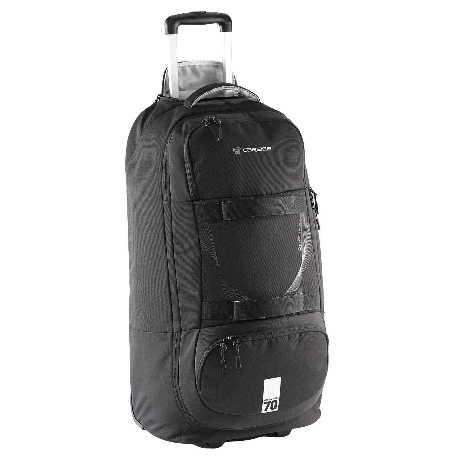 Caribee- Adventure 70L Duffle w Backpack straps - Black-1