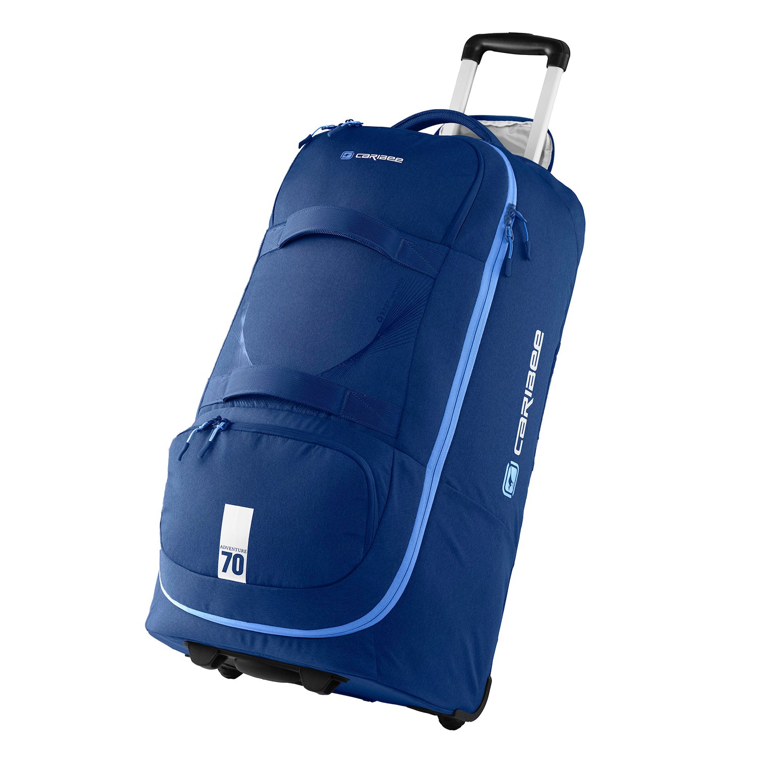 Caribee- Adventure 70L Duffle w Backpack straps - RPET Blue