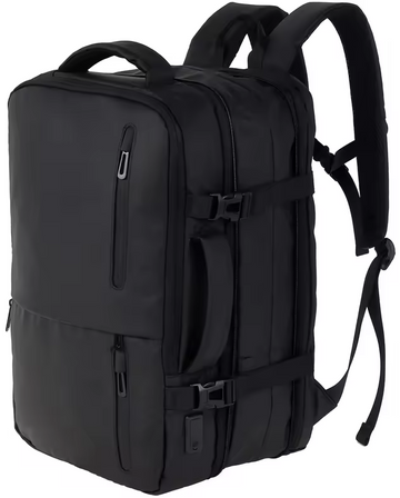 Travelite - TL220104-19in Overnight Travel Backpack w USB and expander - Black