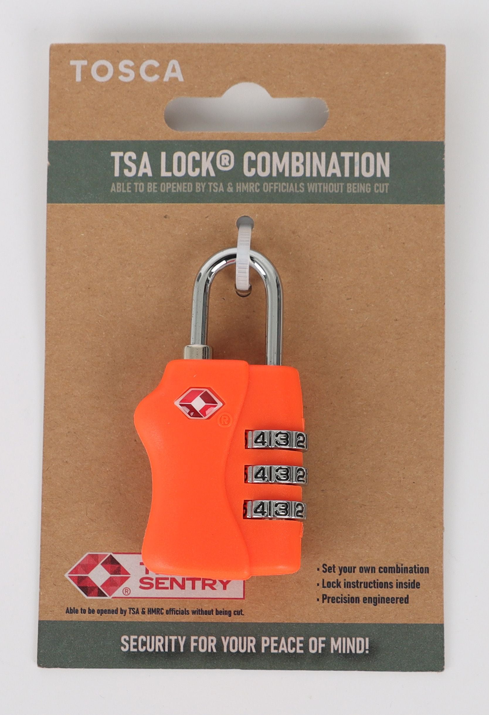 Tosca - TCA038 Travel SAFE Security Seals - Orange