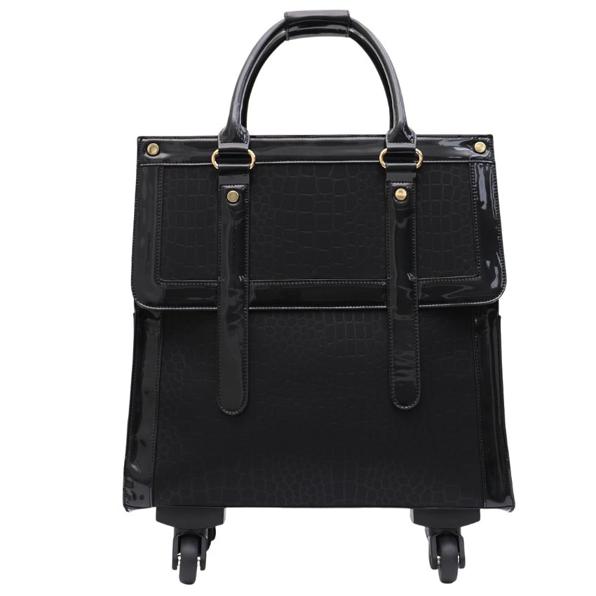 Vera May - Baku 4 Wheel overnight tote - Black