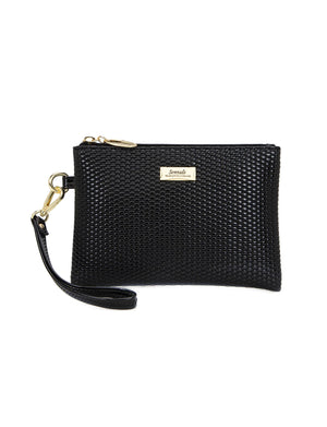 Miss Serenade - CP02-1006 Cosmopolitan Flat Wrist Bag - Black
