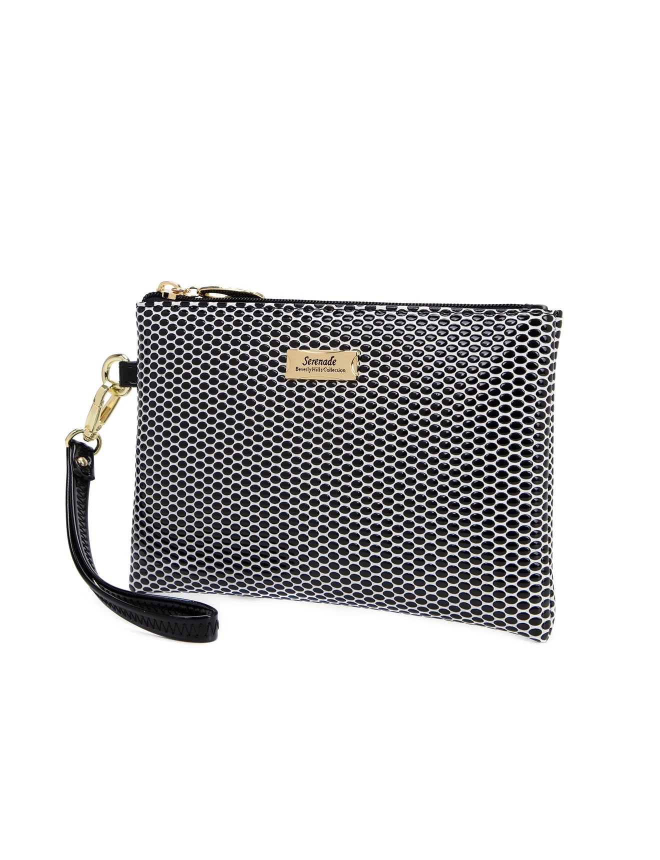 Miss Serenade CP02-1006 Cosmopolitan Flat wrist bag - Black/White