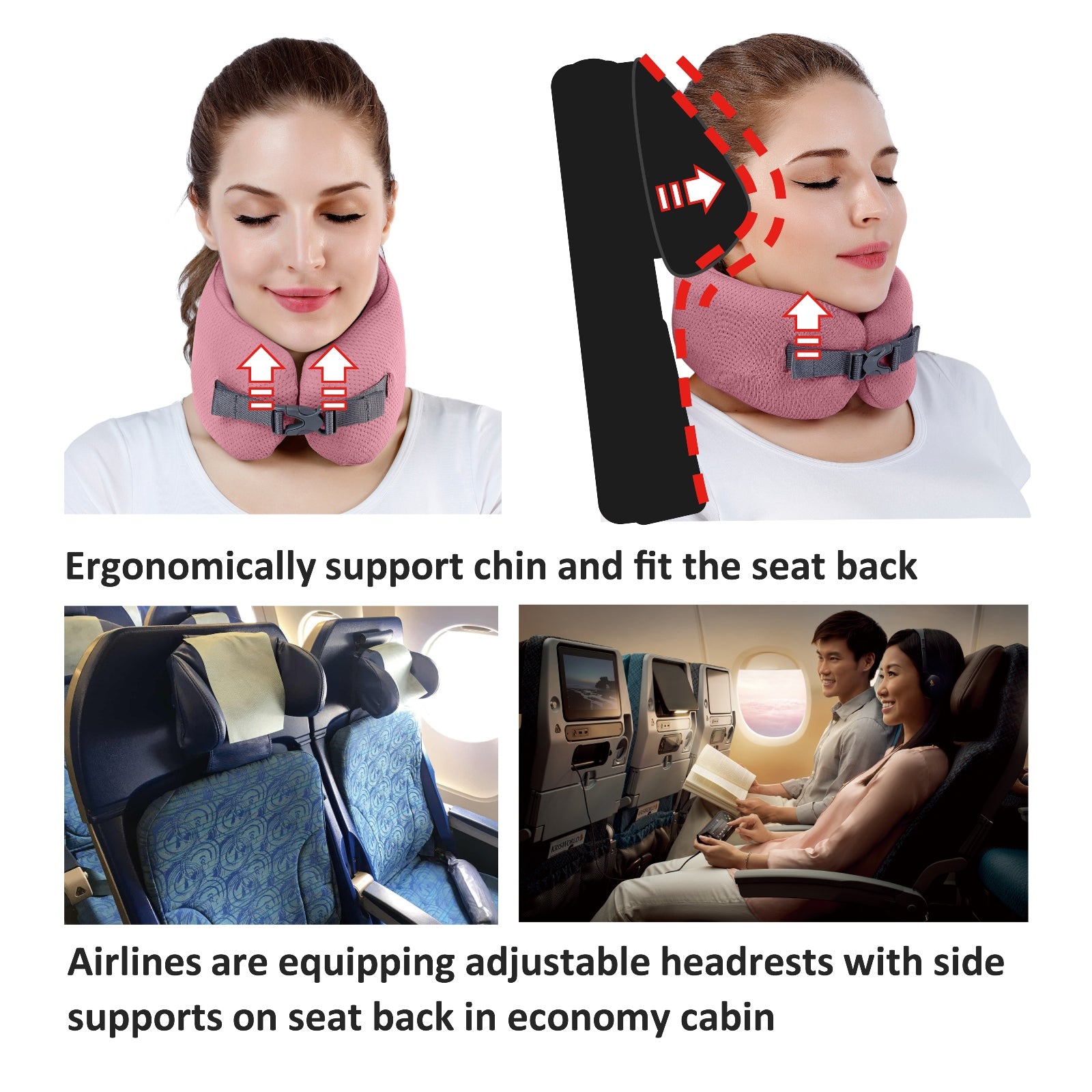 EasyNap - Pocket Pillow Chin Cupport Vital Small - Candlight Peach - 0
