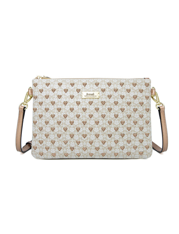 Miss Serenade - CP17-1010 Dylan Pu Crossbody - Beige