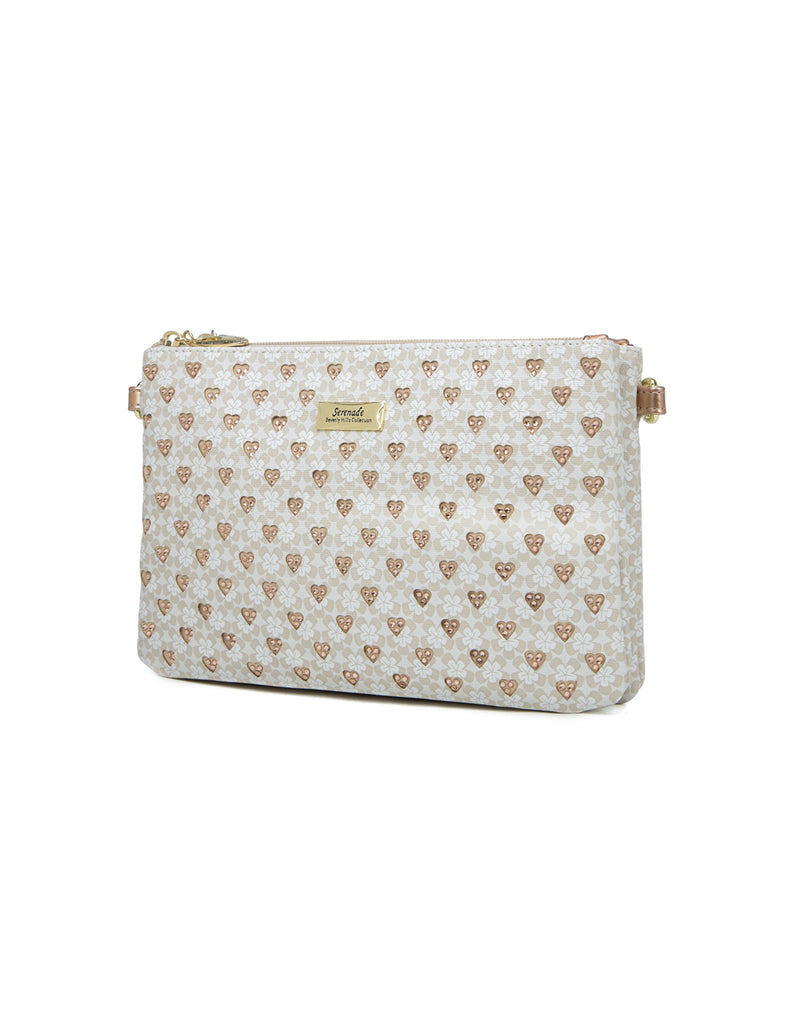 Miss Serenade - CP17-1010 Dylan Pu Crossbody - Beige