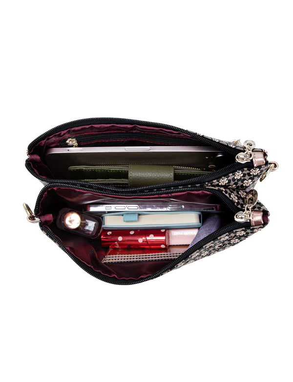 Miss Serenade - CP17-1010 Dylan Pu Crossbody - Black