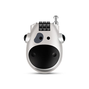 CL131 - 3 Dial Retractable Cable Lock - Silver