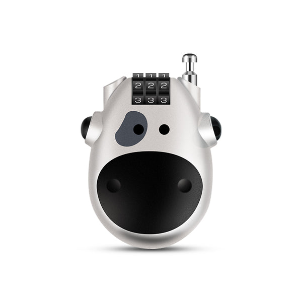 CL131 - 3 Dial Retractable Cable Lock - Silver