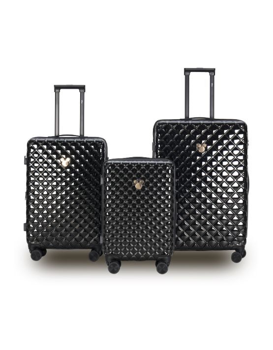 Disney - DIS323-3A Mickey Mouse Set of 3 Spinner Cases - Black