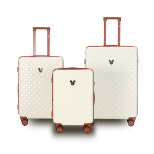 Disney - DIS323-3B Mickey Mouse Set of 3 Spinner Cases - Ivory/Tan