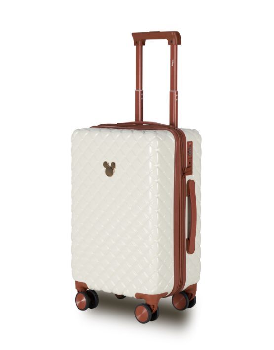 Disney - Mickey Mouse DIS323 54cm Small 4 Wheel Spinner - Ivory/Tan