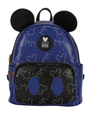 Mickey Mouse - DIS332 Deluxe Ears Mini Backpack - Blue/Black