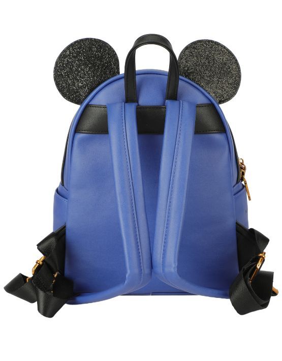 Mickey Mouse - DIS332 Deluxe Ears Mini Backpack - Blue/Black