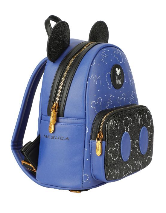 Mickey Mouse - DIS332 Deluxe Ears Mini Backpack - Blue/Black