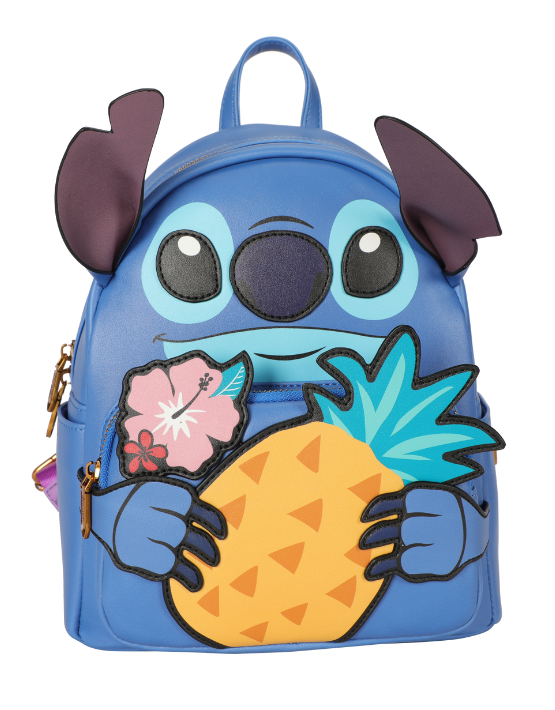 Stitch - DIS338 Deluxe Mini Backpack Pineapple - Purple