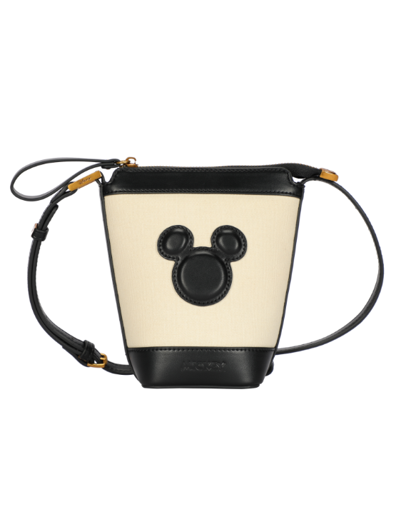 Mickey Mouse - DIS339 Mini Handbag - Black/beige