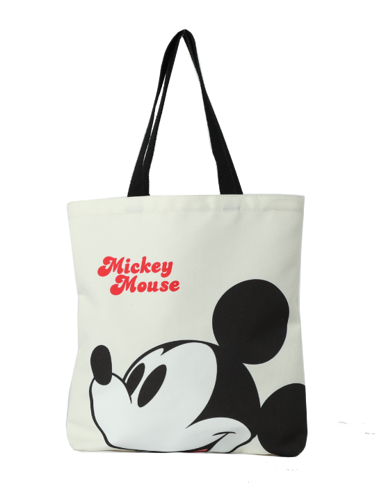 Mickey Mouse - DIS342 Canvas Shopper - White/Black