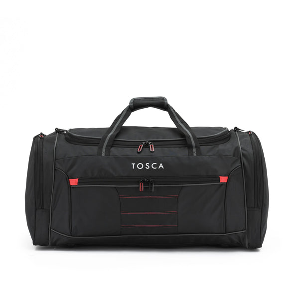 Tosca - TCA794TW/MA 70cm Medium Wheeled Duffle Bag - Black/Red