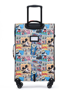 Disney - Dis022 Comic 25in Medium 4 Wheel Soft Suitcase - 0
