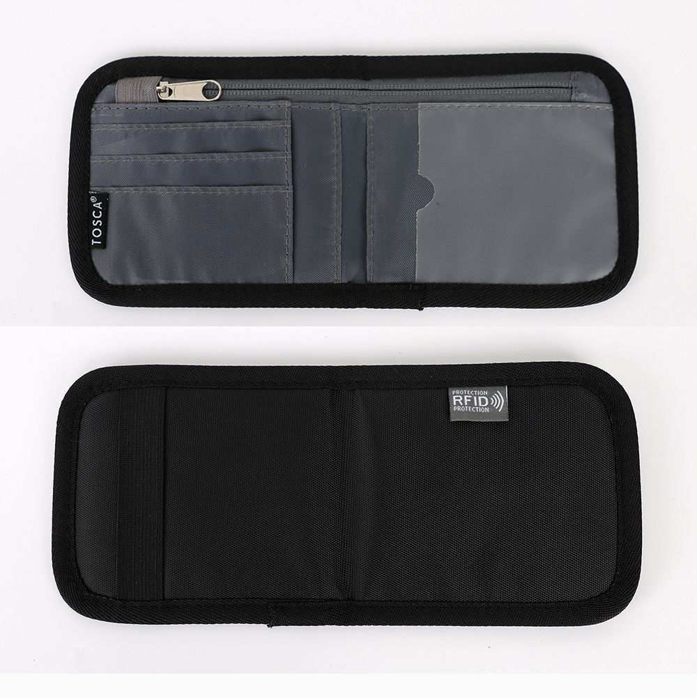 Tosca - TCA009 RFID Bi-Fold Travel wallet - Black