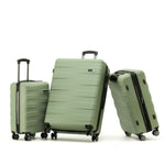 Aus Luggage - ALC250-3A VORTEX Set of 3 suitcases - Green