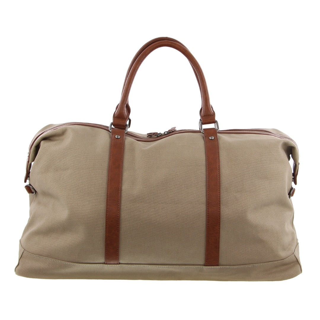 GAP - 24 Canvas PU Trim overnight bag - Khaki