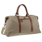 GAP - 24 Canvas PU Trim overnight bag - Khaki