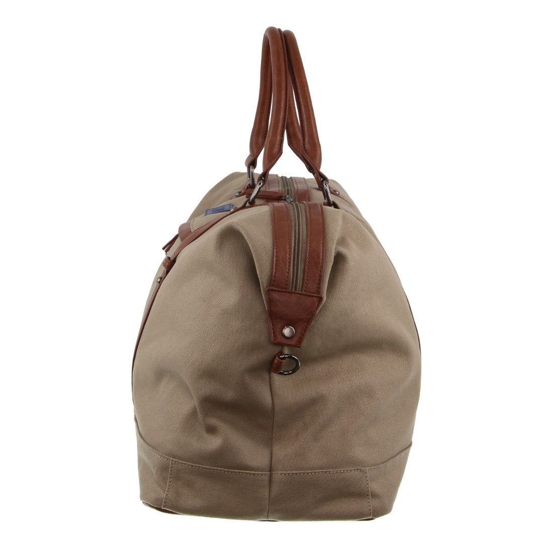 GAP - 24 Canvas PU Trim overnight bag - Khaki