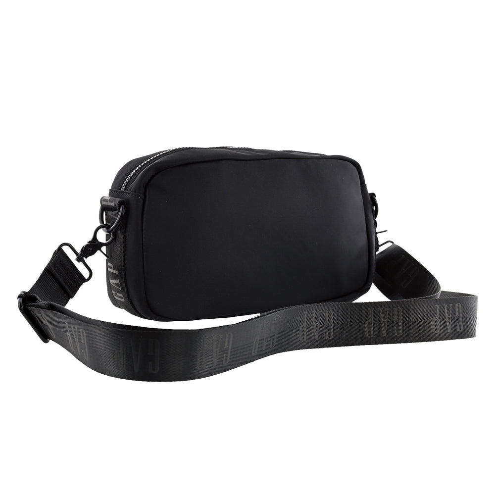 Gap - 32 Nylon Double Pocket Cross-Body Bag - Black