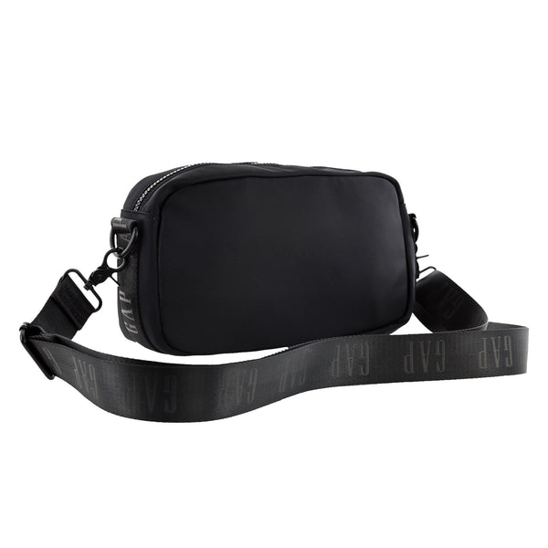 Gap - 32 Nylon Double Pocket Cross-Body Bag - Black