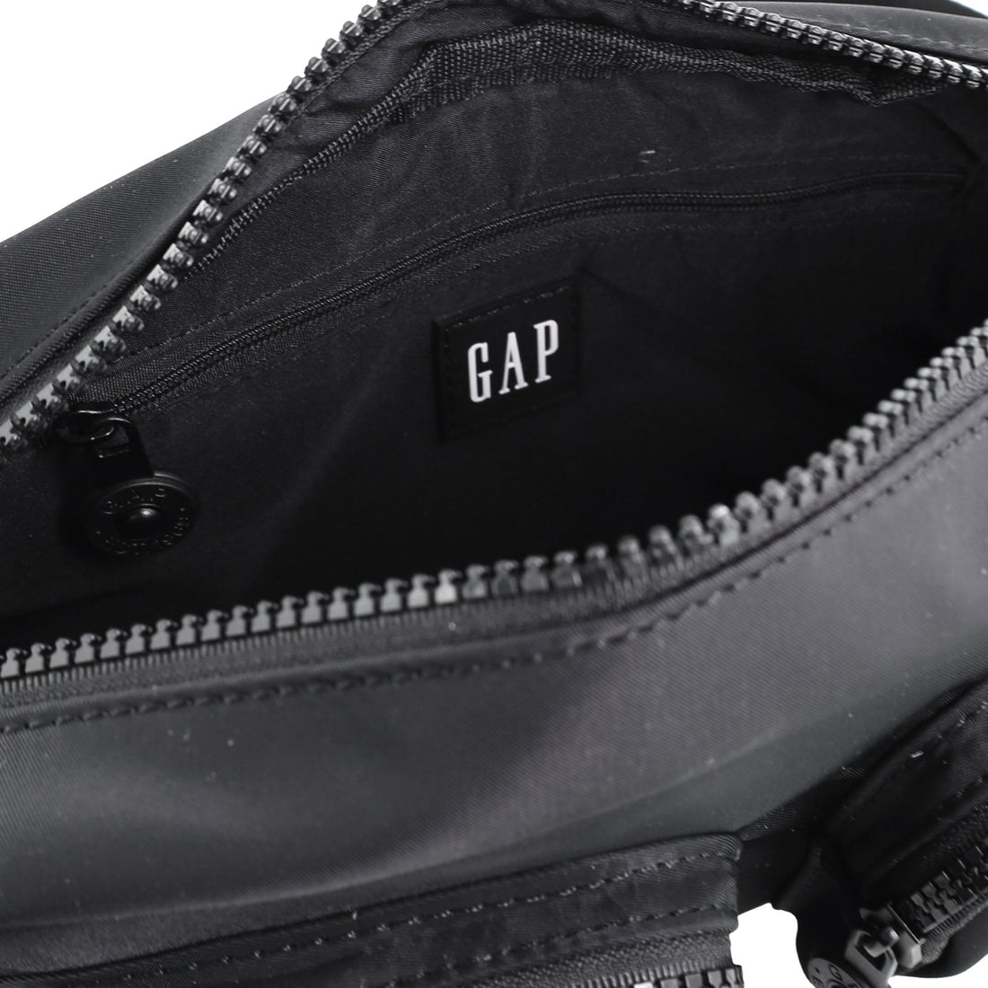 Gap - 32 Nylon Double Pocket Cross-Body Bag - Black