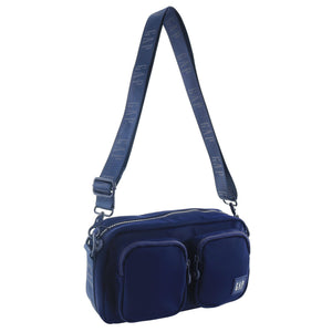 Gap - 32 Nylon Double Pocket Cross-Body Bag - Navy