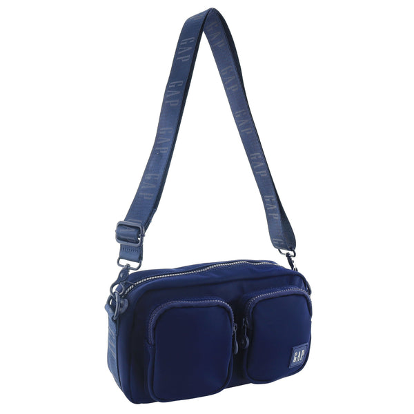 Gap - 32 Nylon Double Pocket Cross-Body Bag - Navy