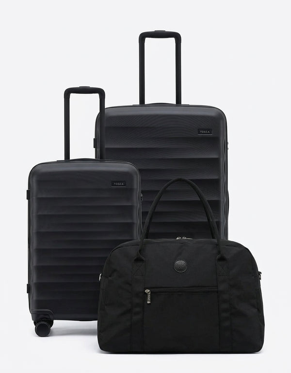 Tosca Interstellar 2.0 Bundle: 30in Large + 26in Medium + Cabin Tote - Black