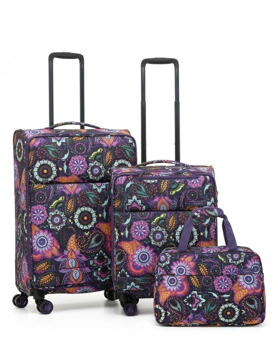 Tosca - AIR5055 SO-LITE 3 Piece Bundle (54cm + 67cm + Tote) - Paisley