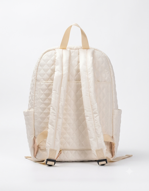 Tosca - MET981 Metro Fashion Quilted15in Laptop Backpack - Mushroom