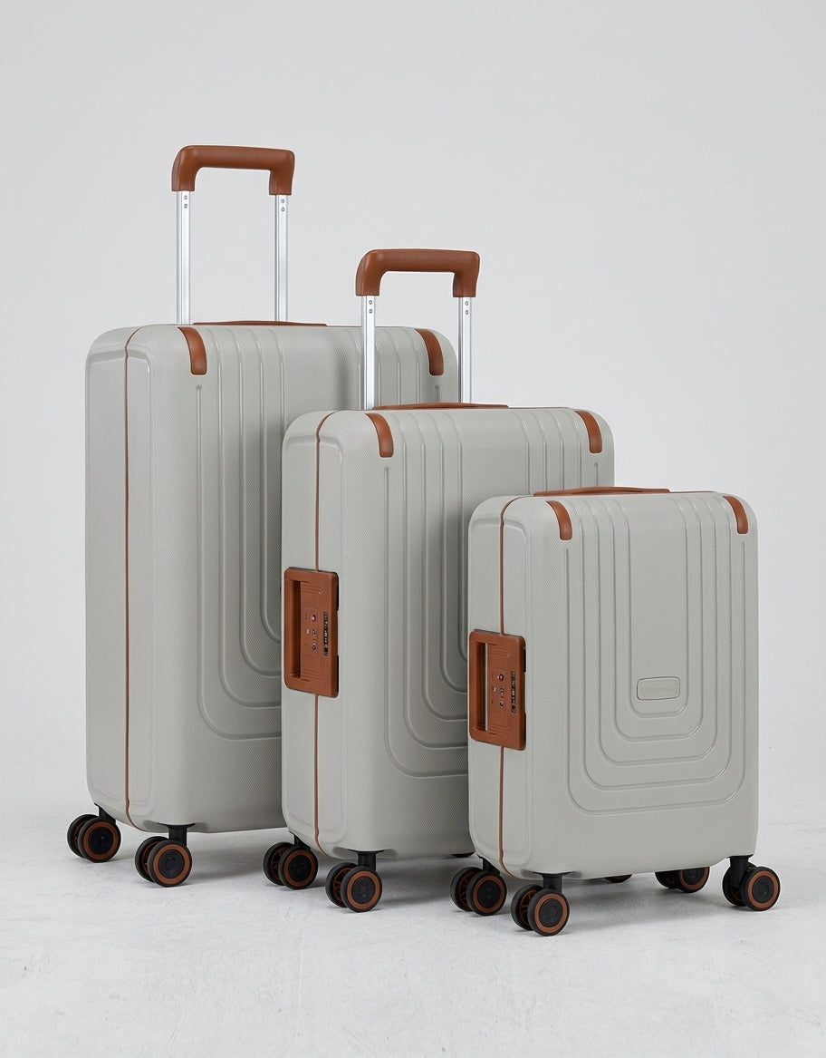 Eminent - Vertica Set of 3 Suitcases (20in-26in-28in) - Linen