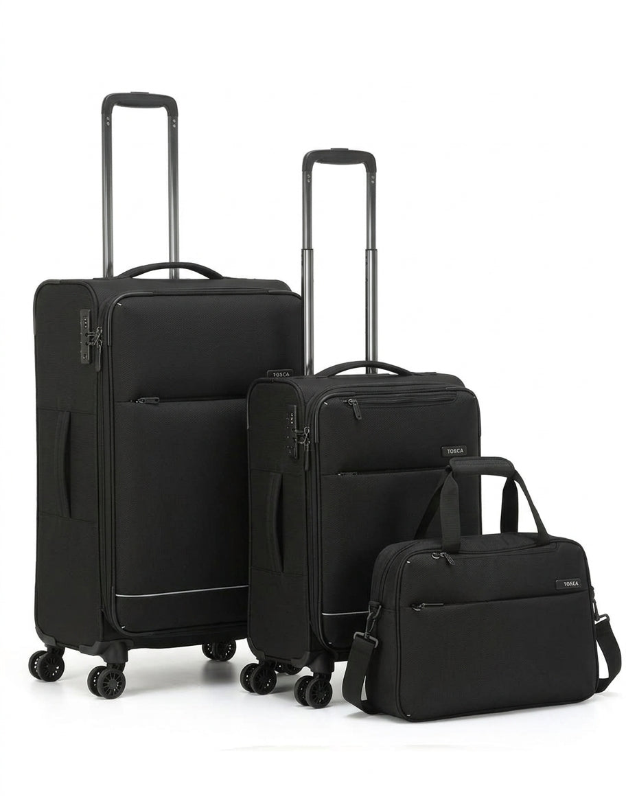 Tosca - AIR5055 SO-LITE 3 Piece Bundle (54cm + 67cm + Tote) - Black
