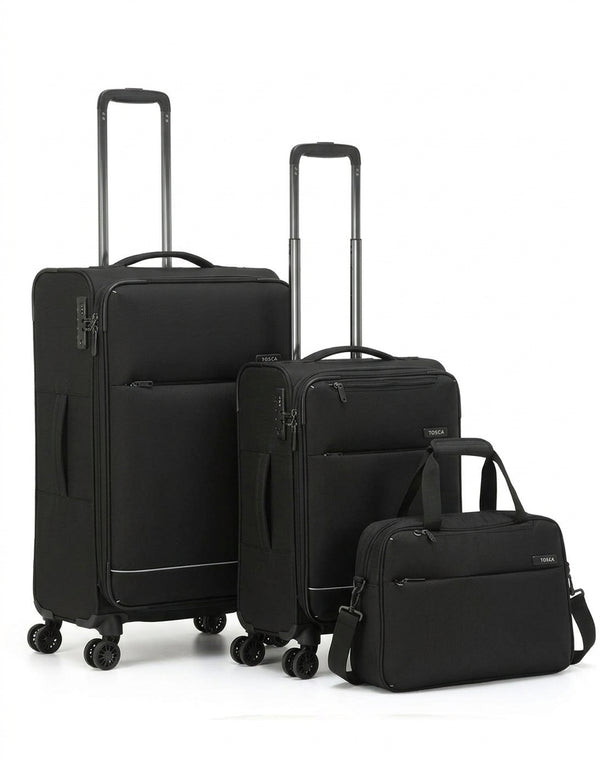 Tosca - AIR5055 SO-LITE 3 Piece Bundle (54cm + 67cm + Tote) - Black